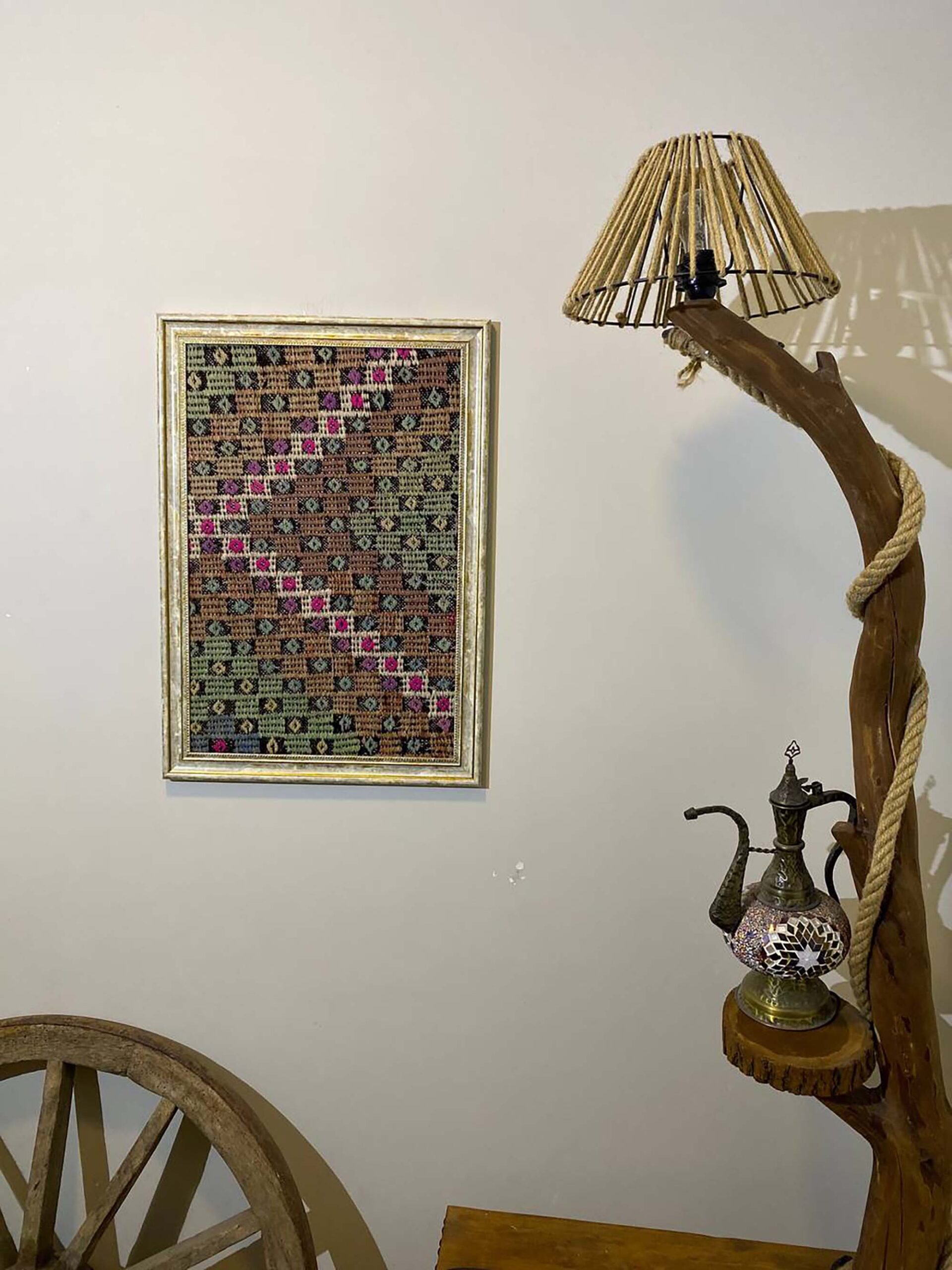 Tarihî Dokunuş Yün Sanat Panosu 50x70cm T045 - Görsel 7