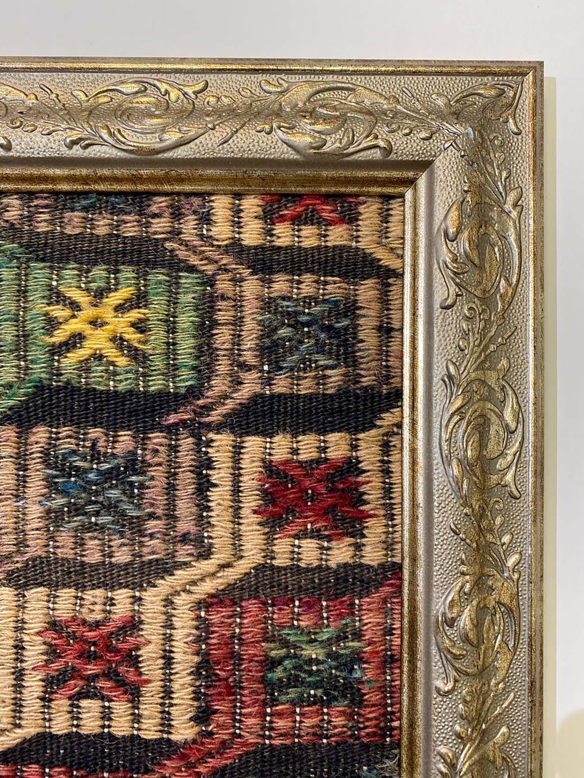 Traces of the Past Wool Tapestry — detail view 4, vintage vintage rug