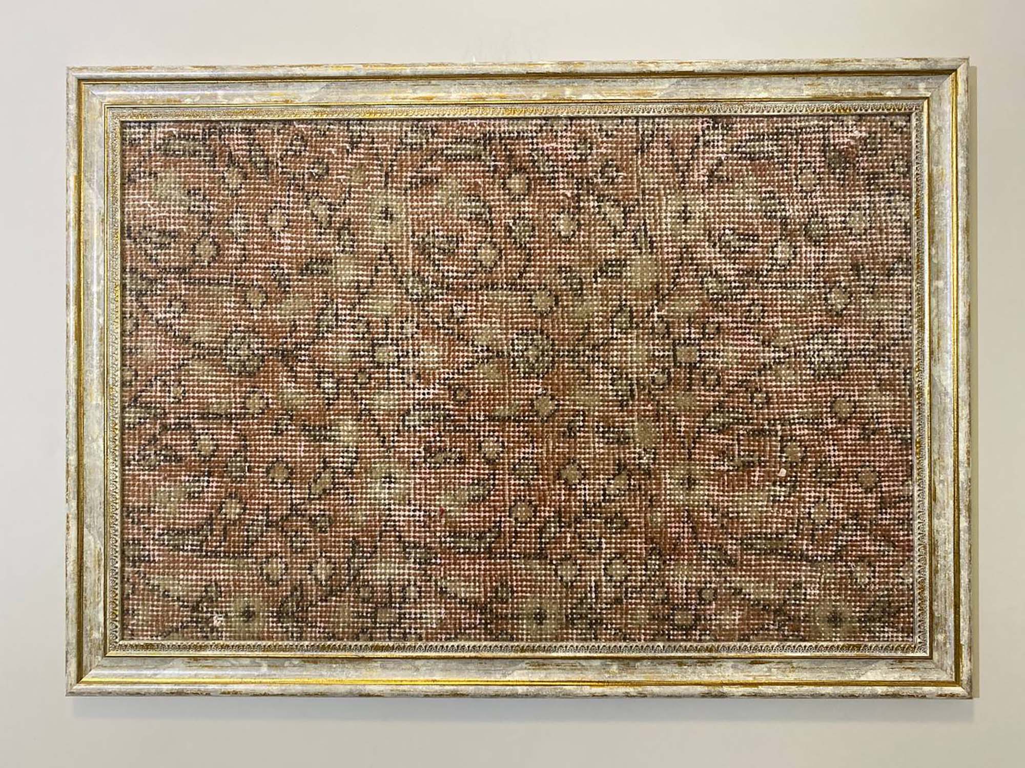 Whispers of Anatolia: Wool Painting — detail view 5, vintage vintage rug