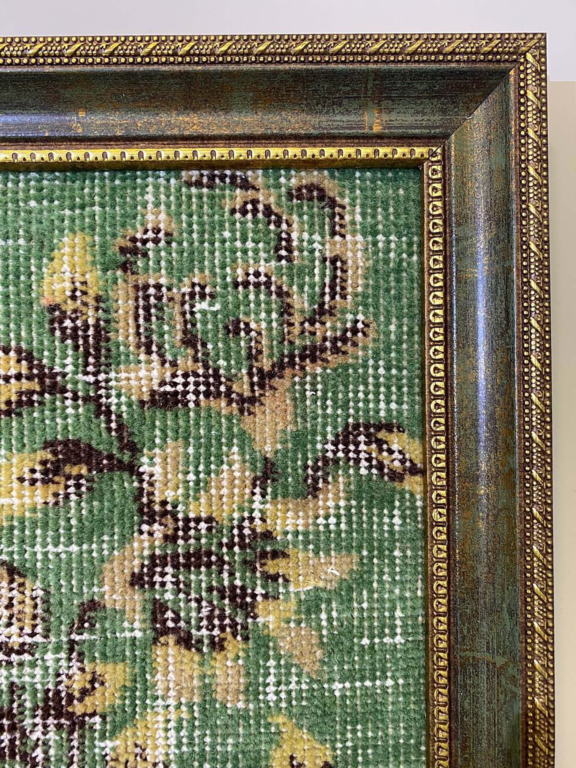 Traces of Days Gone By Wool Tapestry — detail view 4, vintage vintage rug