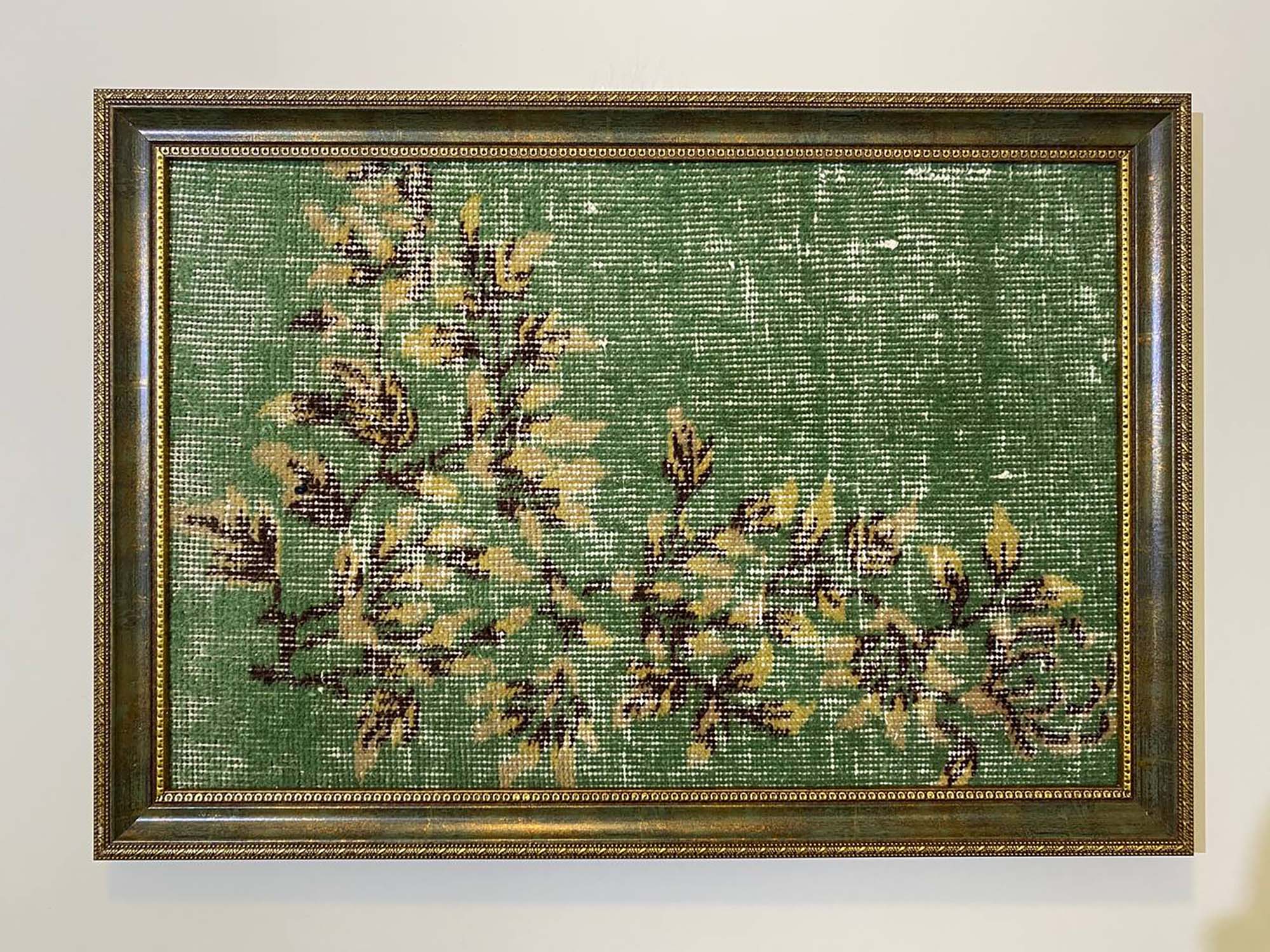 Traces of Days Gone By Wool Tapestry — detail view 5, vintage vintage rug