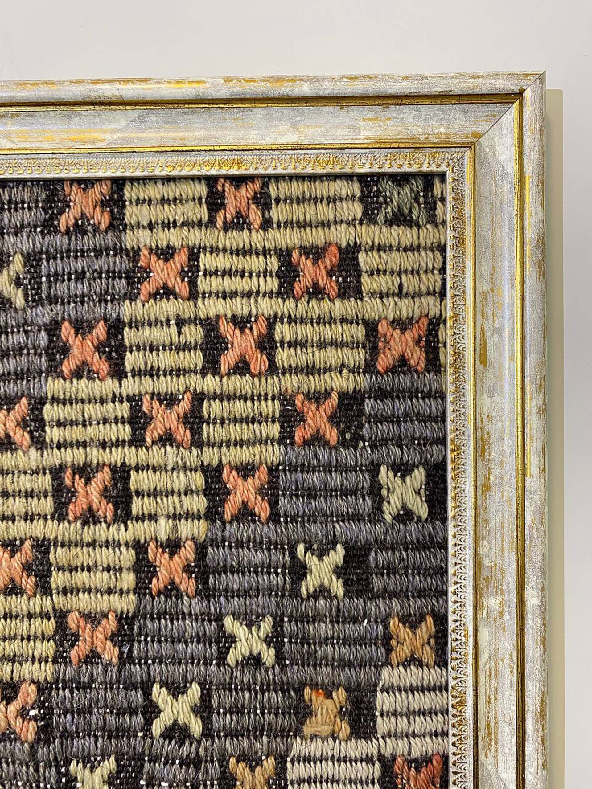 "Soft Traces of Time" Painting — detail view 4, vintage vintage rug