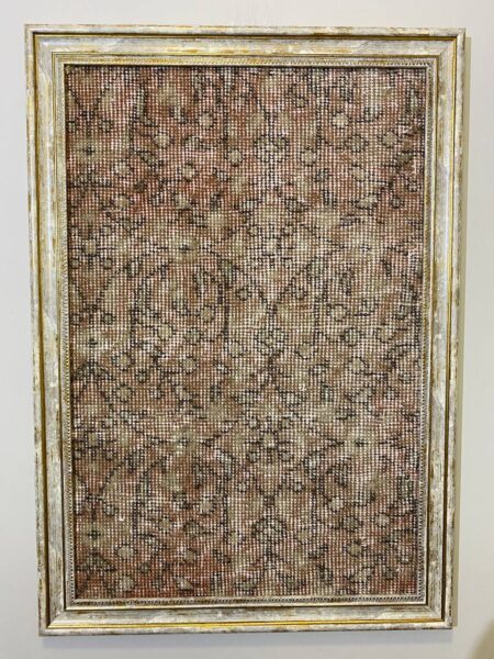 A Work Where Traditional Crafts and Art Meet, vintage rug, Vintage, hand-knotted silk, size 50 × 70 cm, from Yahyalı