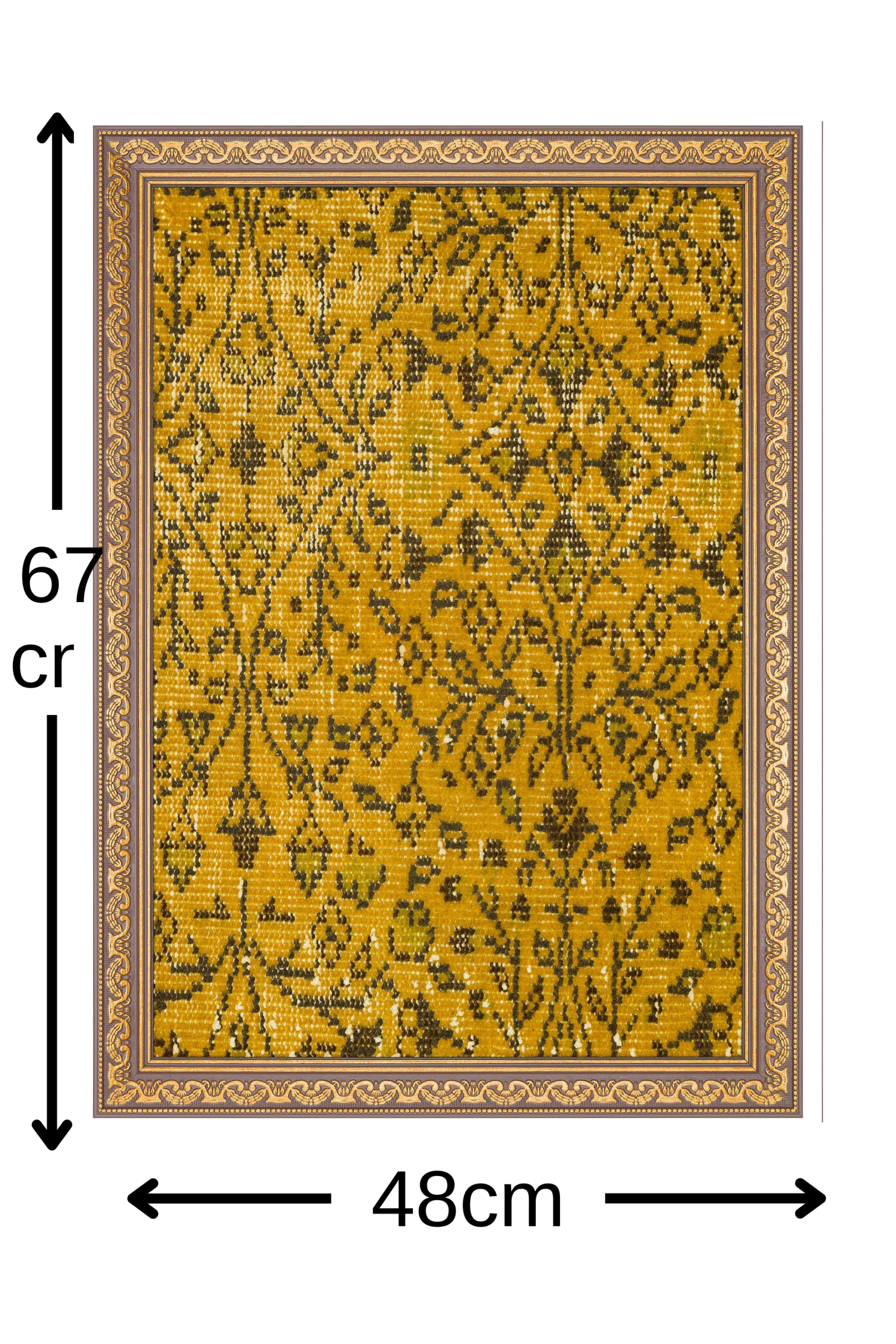 Nature's Legacy: A Work of Art Made of Wool — detail view 5, vintage vintage rug