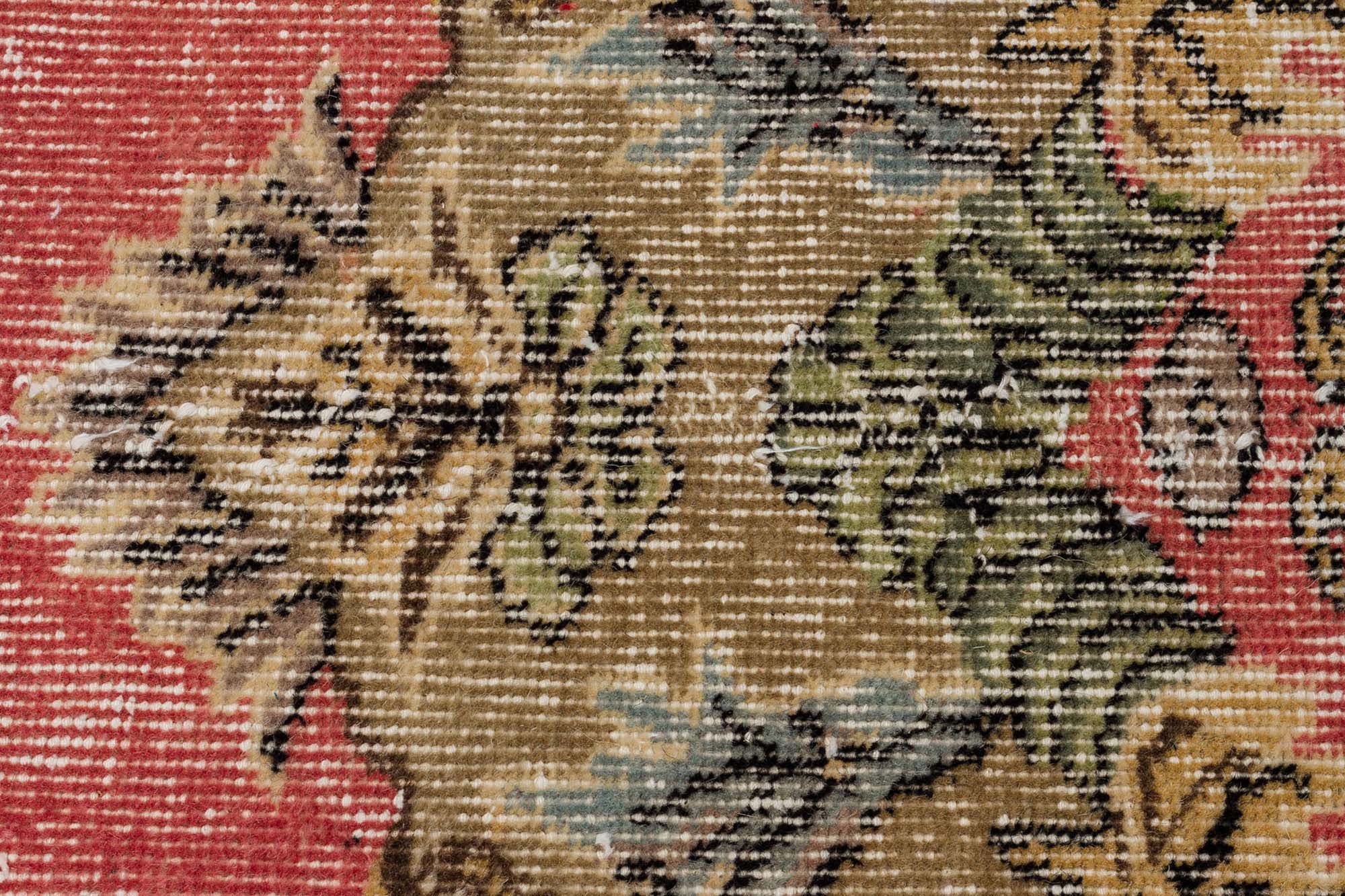 Handmade Rug with Anatolian Patterns — detail view 4, handmade vintage rug