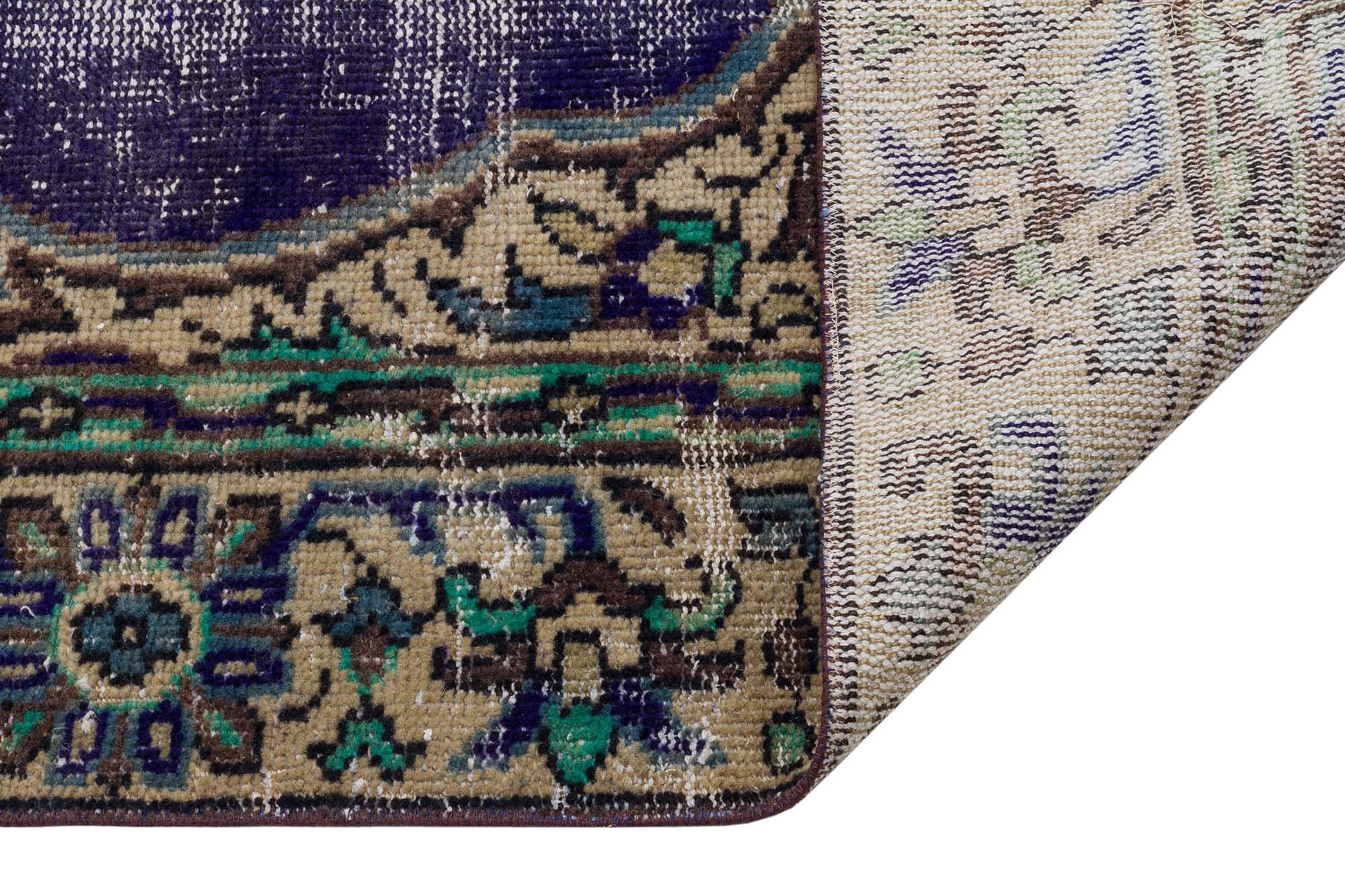 Handmade Rug with Unique Anatolian Patterns — detail view 3, handmade vintage rug