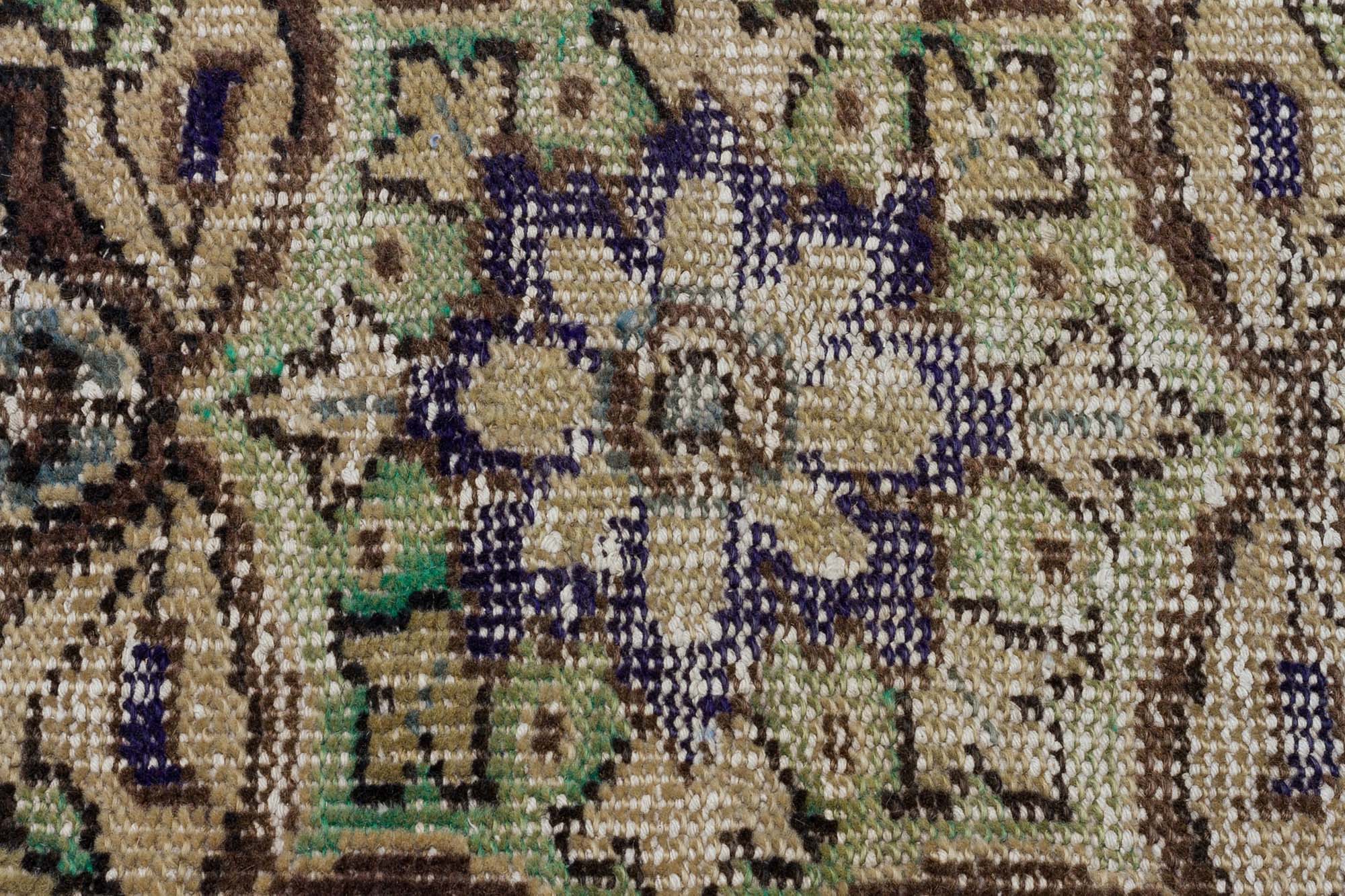 Handmade Rug with Unique Anatolian Patterns — detail view 4, handmade vintage rug