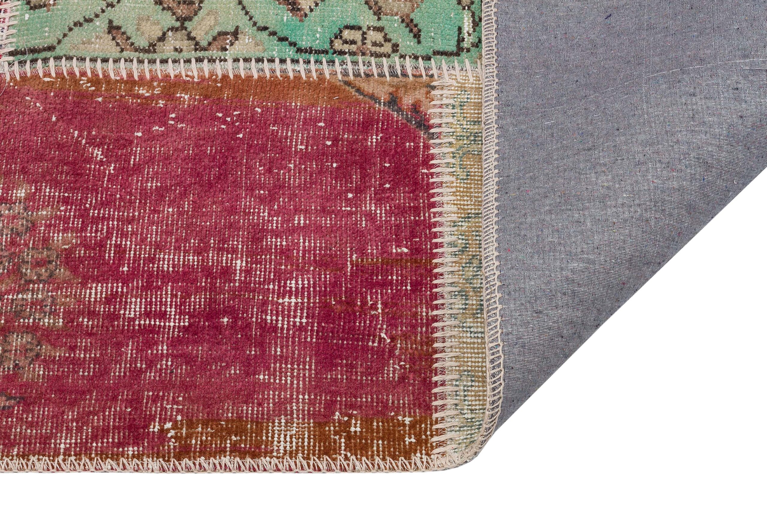 Handmade Patchwork Unique Rug — detail view 3, handmade vintage rug