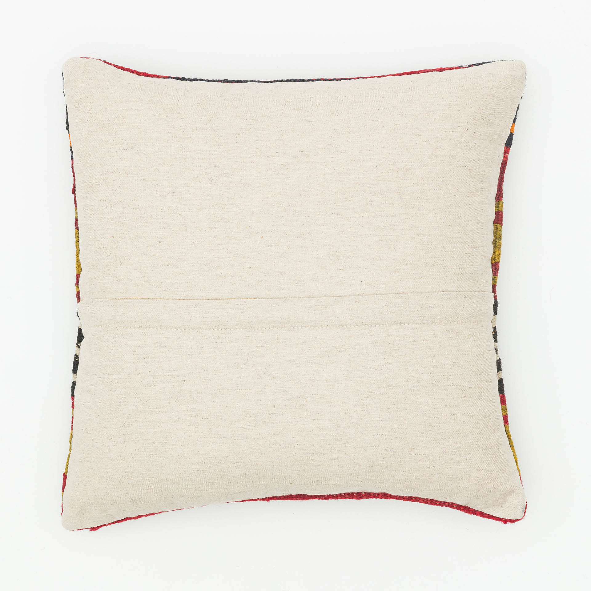 Hand-Woven Pillowcase — detail view 2, kilim vintage rug