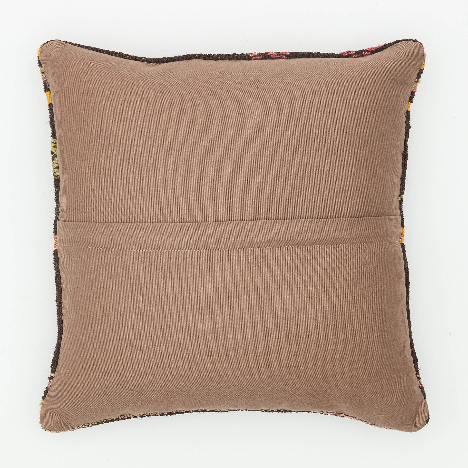 Hand-Woven Pillowcase — detail view 2, kilim vintage rug