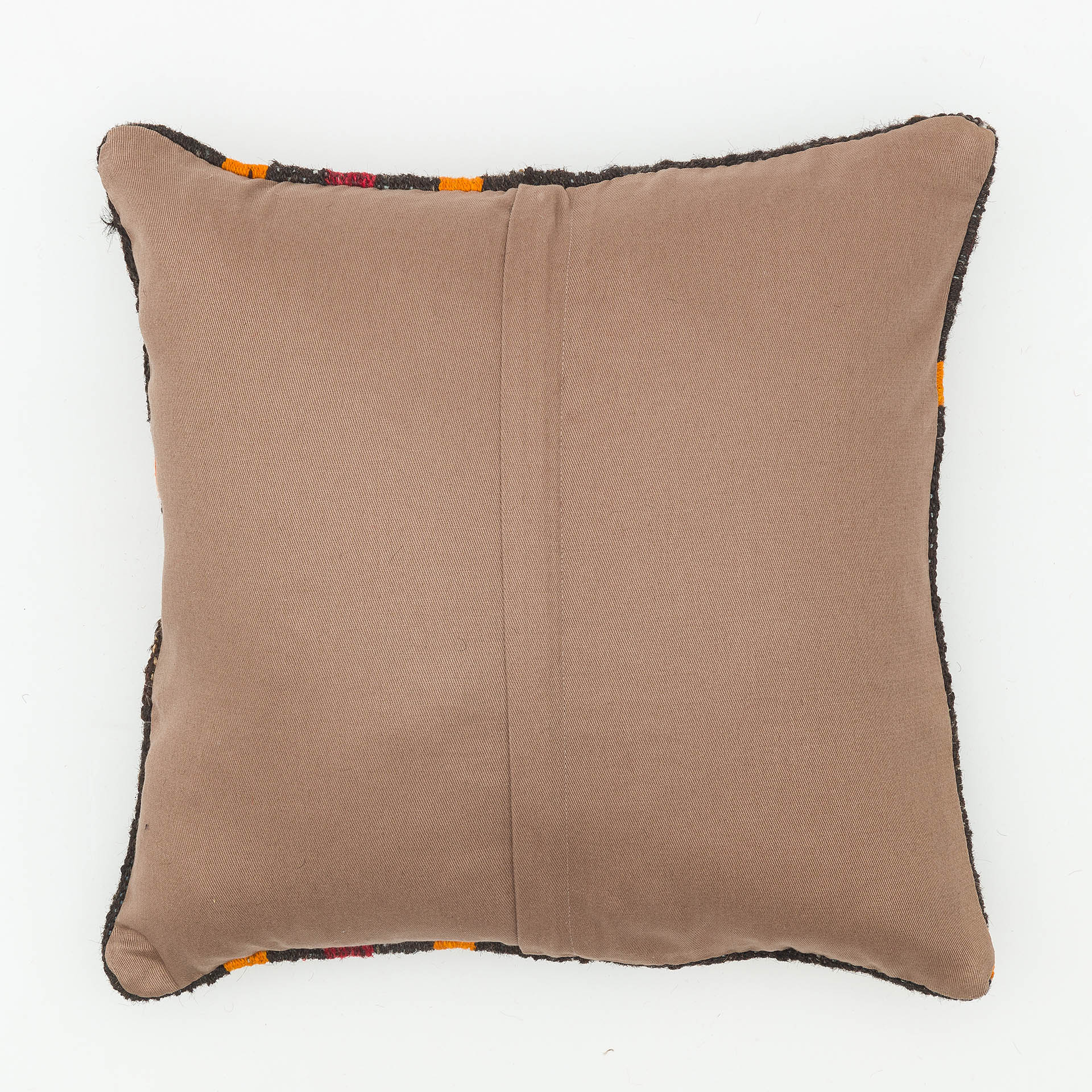 Hand-Woven Pillowcase — detail view 2, kilim vintage rug
