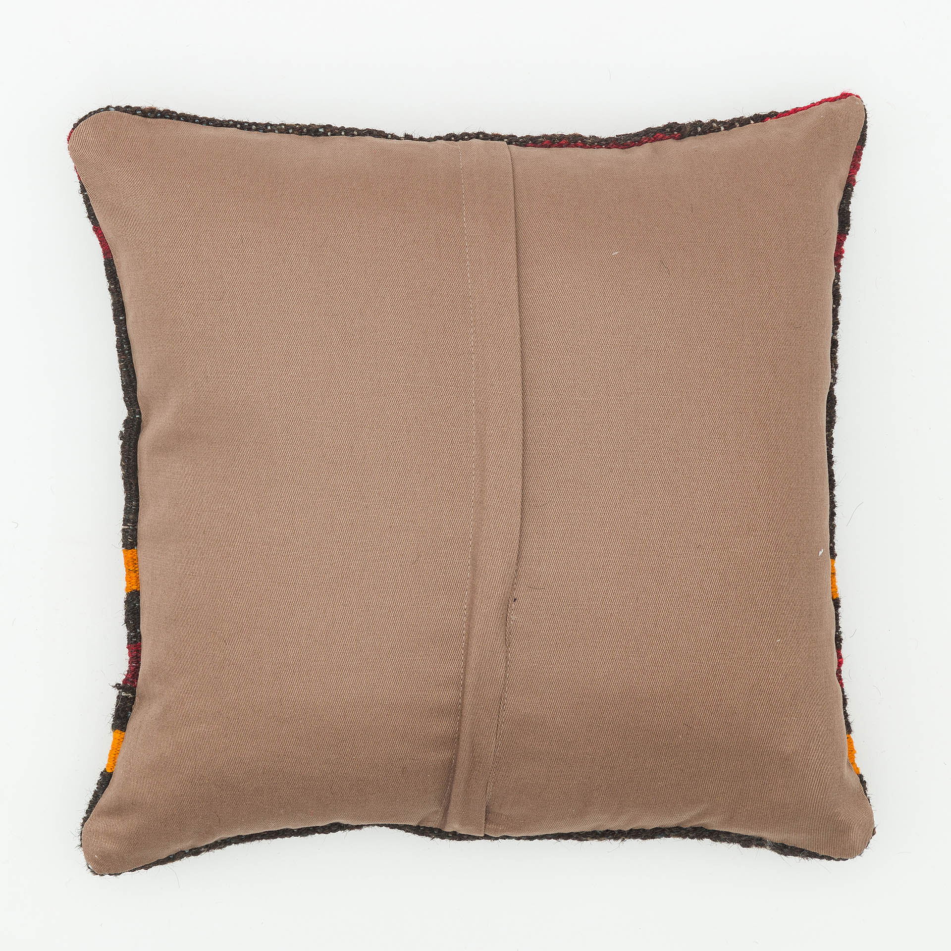 Hand-Woven Pillowcase — detail view 2, kilim vintage rug