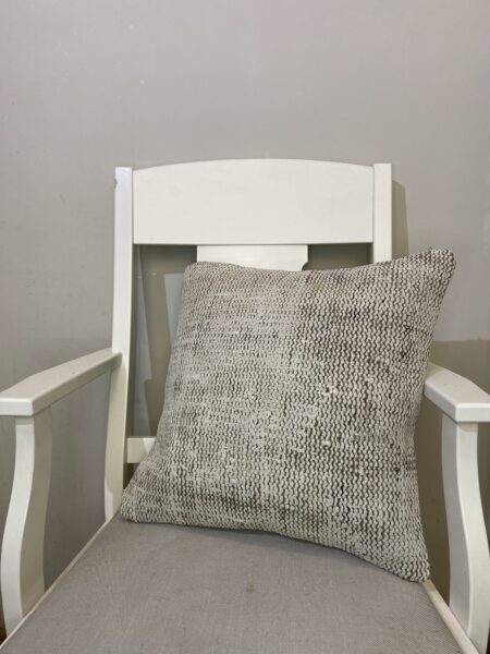 Hand-Woven Pillowcase, vintage rug, Kilim, hand-knotted wool, size 45 × 45 cm, from Kars