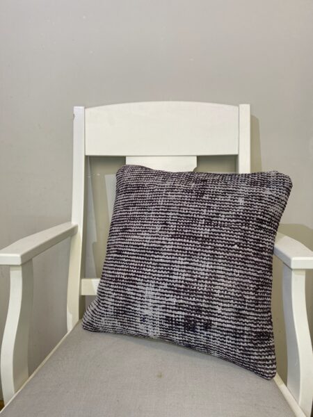 Handwoven Pillowcase, vintage rug, Kilim, hand-knotted silk, size 45 × 45 cm, from Ladik
