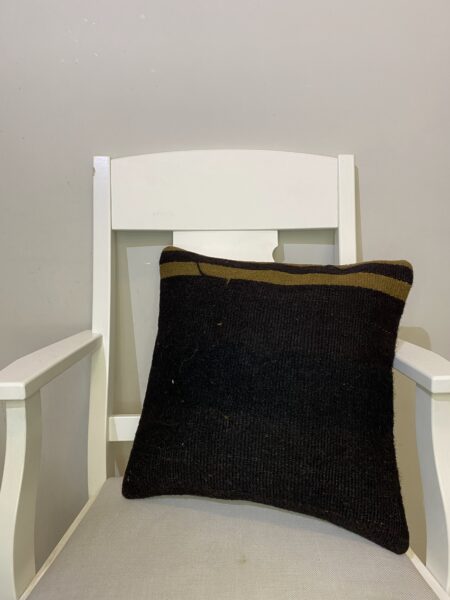 Hand-Woven Pillowcase, Pillowcases rug, wool, cotton & silk wool/weave, size 45 × 45 cm, from Isparta, SKU 203