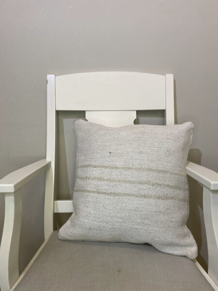 Hand-Woven Pillowcase, vintage rug, Kilim, hand-knotted wool & cotton, size 45 × 45 cm, from Gördes