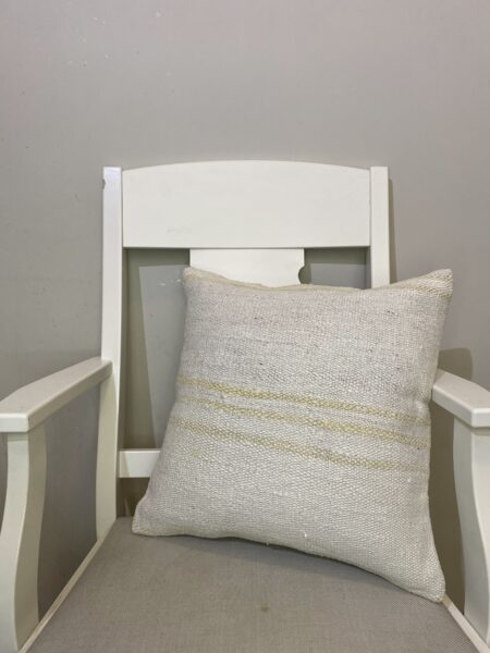 Handwoven Pillowcase, vintage rug, Kilim, hand-knotted cotton, size 45 × 45 cm, from Konya