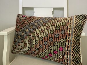 El Dokuma Patchwork Yastık Kılıfı 40x60 cm Kod : 495