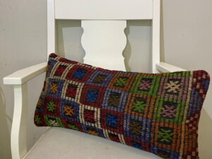 El Dokuma Patchwork Yastık Kılıfı 30x60 cm Kod : 573