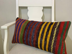 El Dokuma Patchwork Yastık Kılıfı 30x60 cm Kod : 596