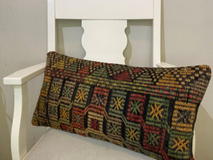 El Dokuma Patchwork Yastık Kılıfı 30x60 cm Kod : 597