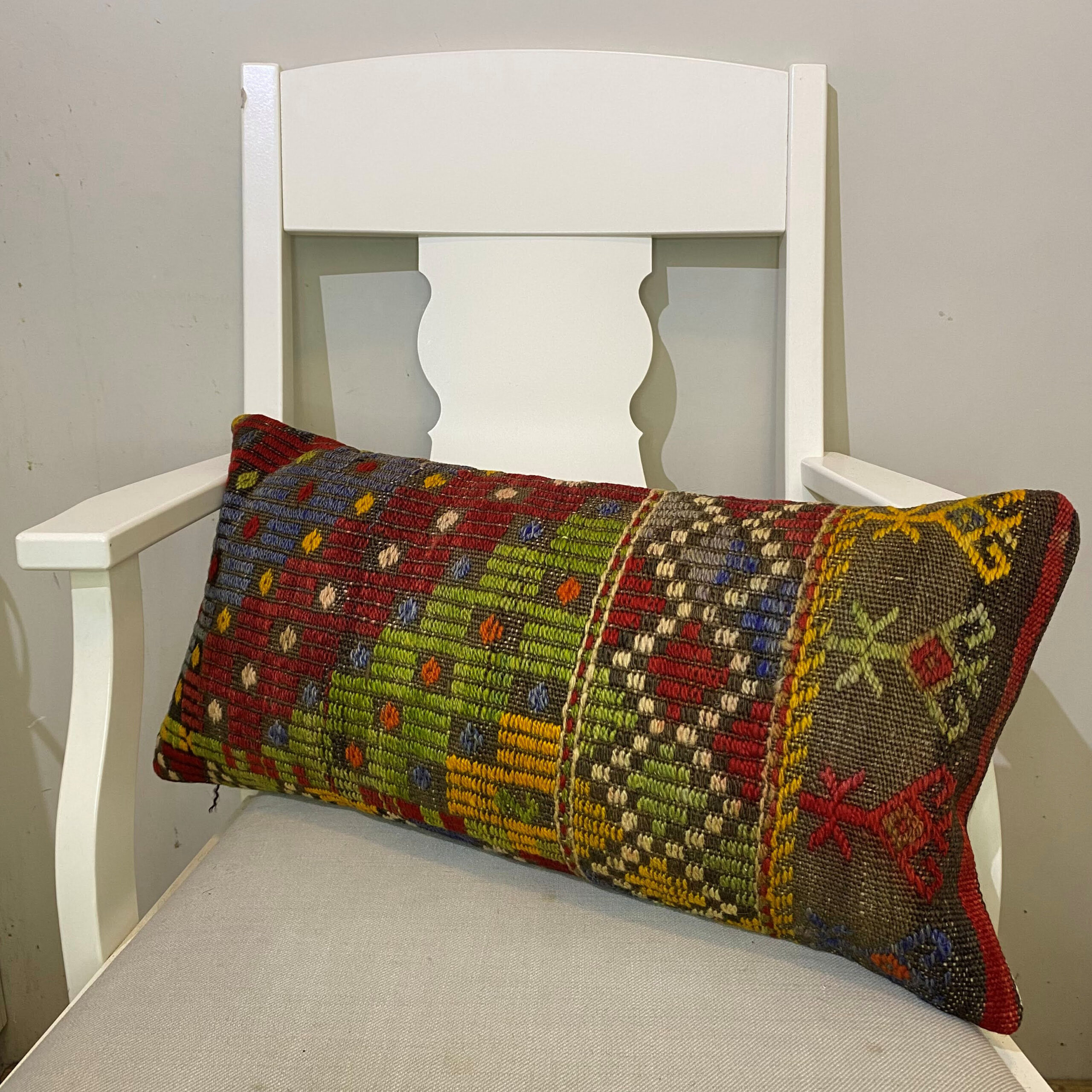 El Dokuma Patchwork Yastık Kılıfı  30x60 cm kod 600