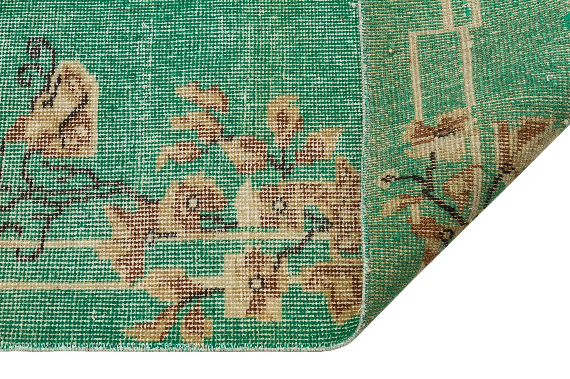 Unique Vintage Distressed Rug — detail view 4, handmade vintage rug