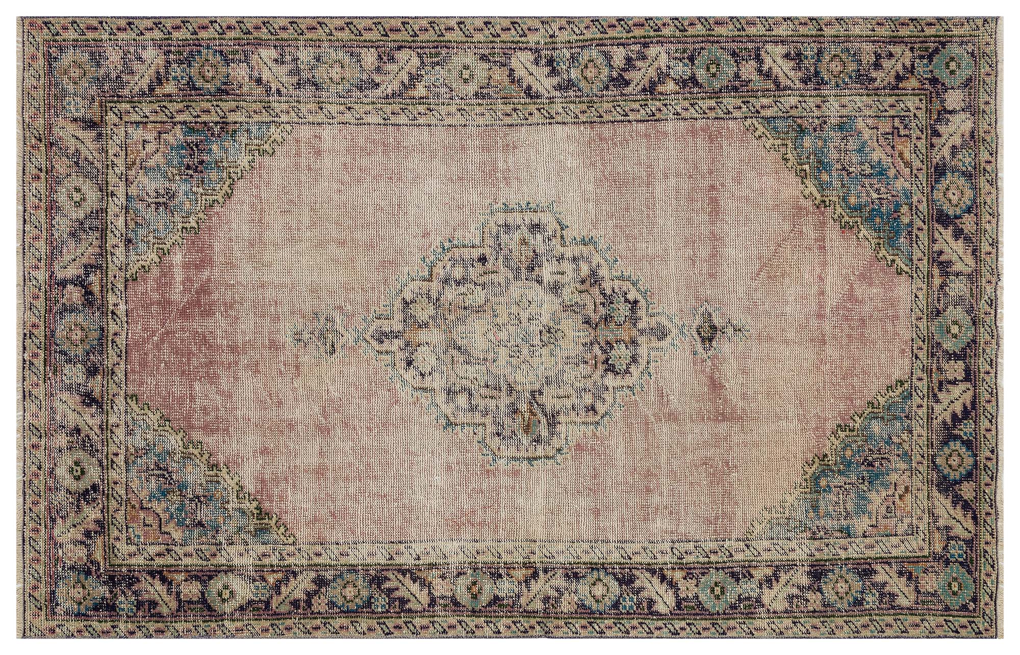Handwoven Vintage Distressed Rug — detail view 3, handmade vintage rug