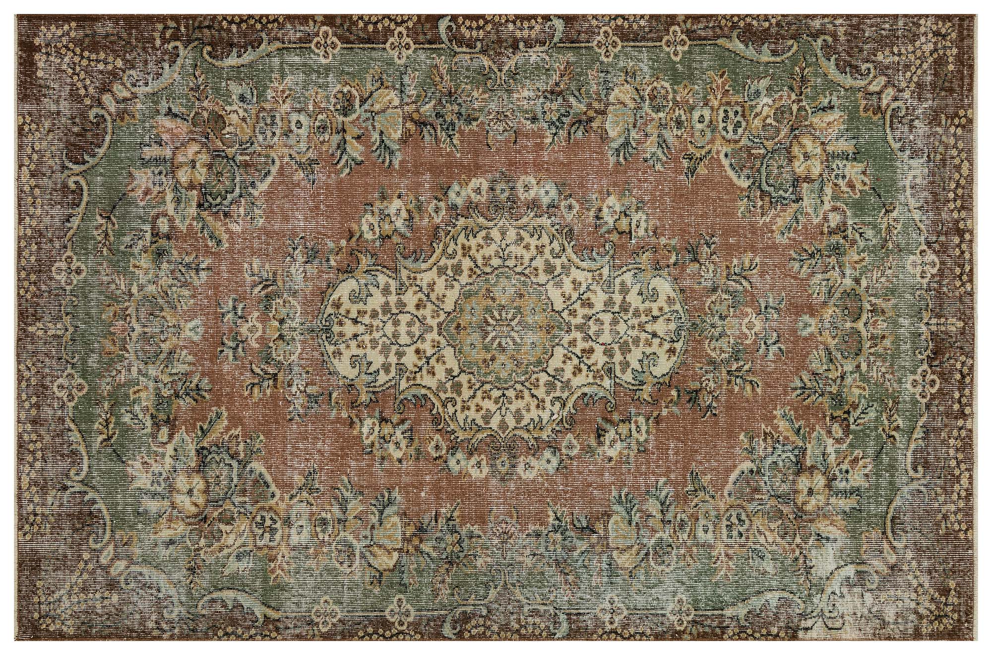 Handwoven Vintage Distressed Rug — detail view 3, handmade vintage rug