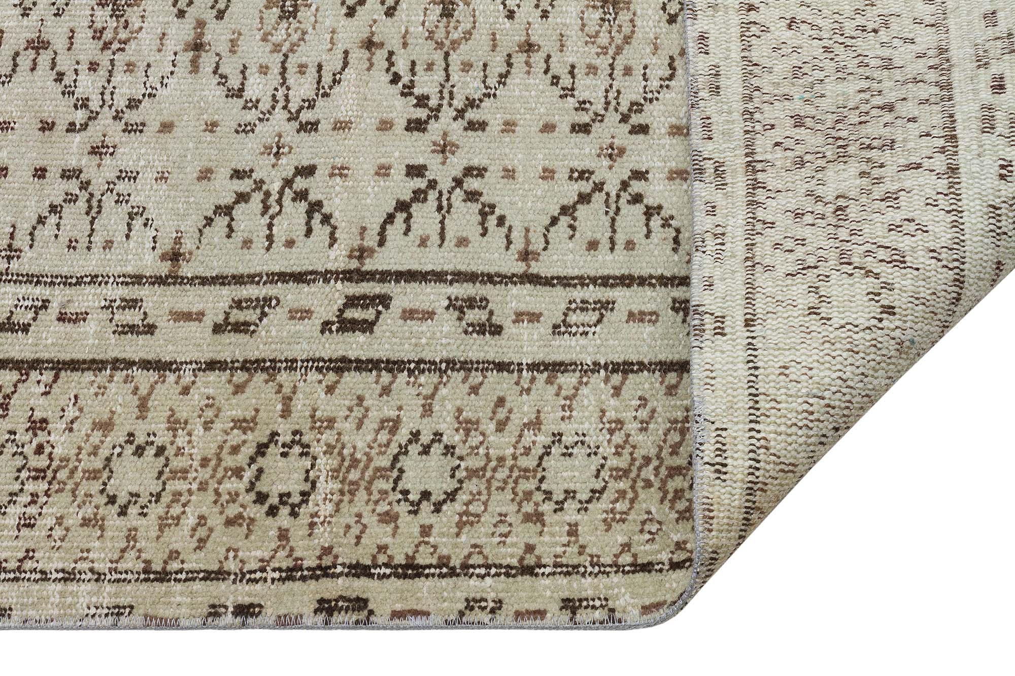 Handwoven Vintage Distressed Rug — detail view 4, handmade vintage rug