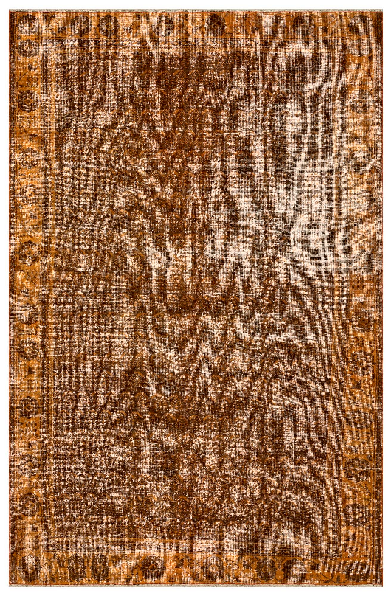 Unique Vintage Distressed Rug — detail view 2, handmade vintage rug