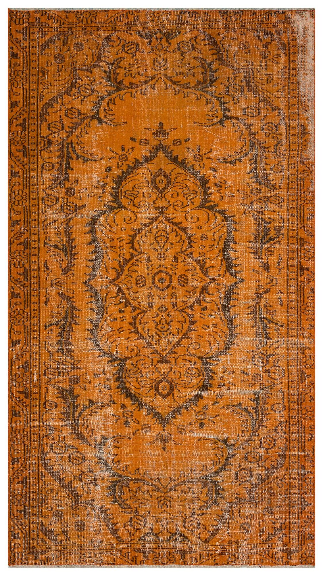 Handmade Vintage Distressed Rug — detail view 2, handmade vintage rug