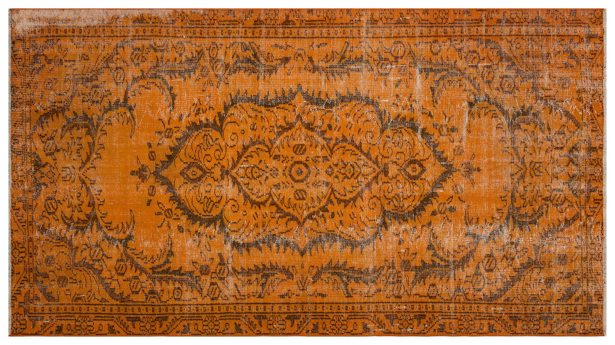 Handmade Vintage Distressed Rug — detail view 3, handmade vintage rug