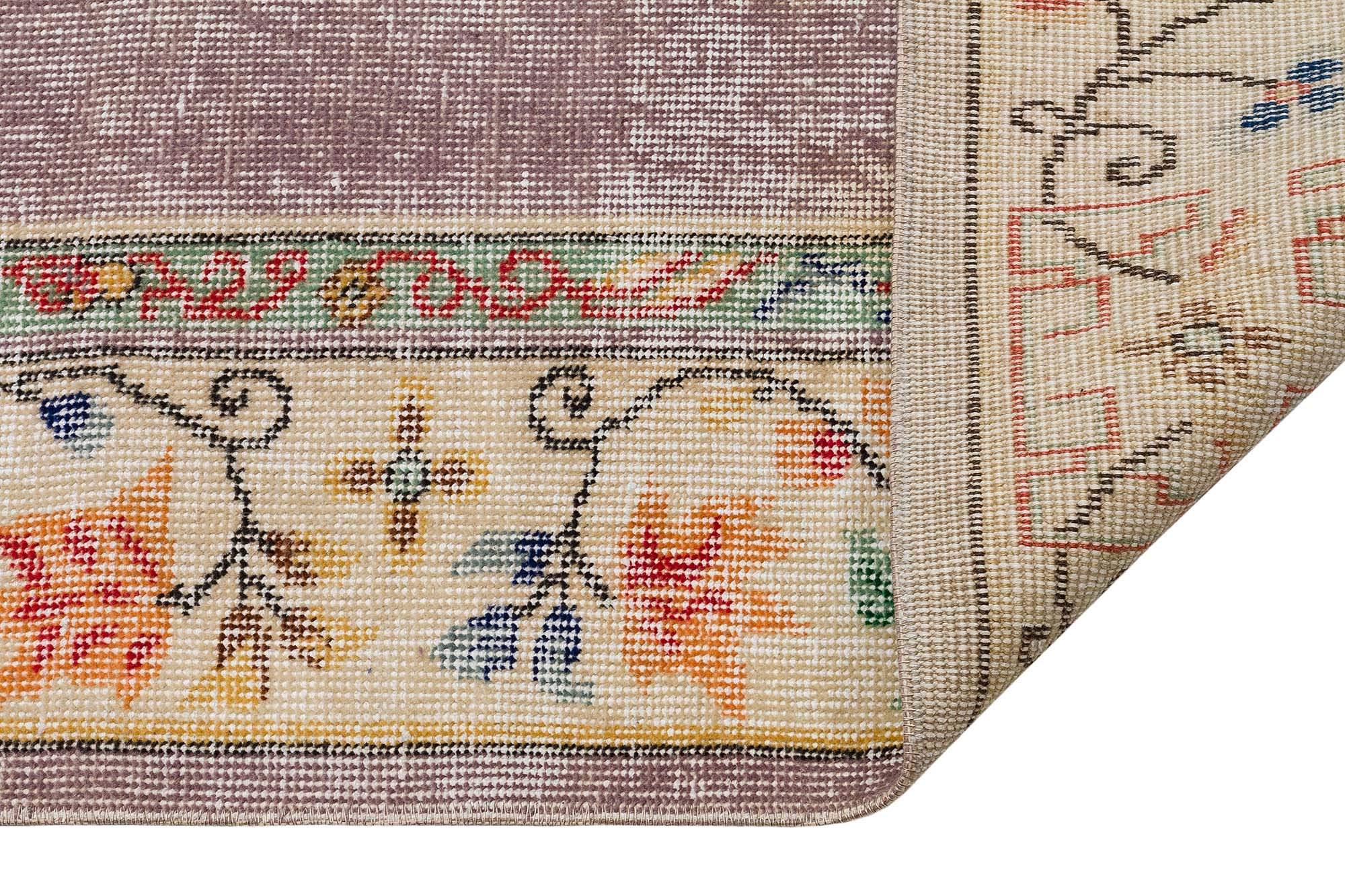 Handmade Vintage Distressed Rug — detail view 4, handmade vintage rug