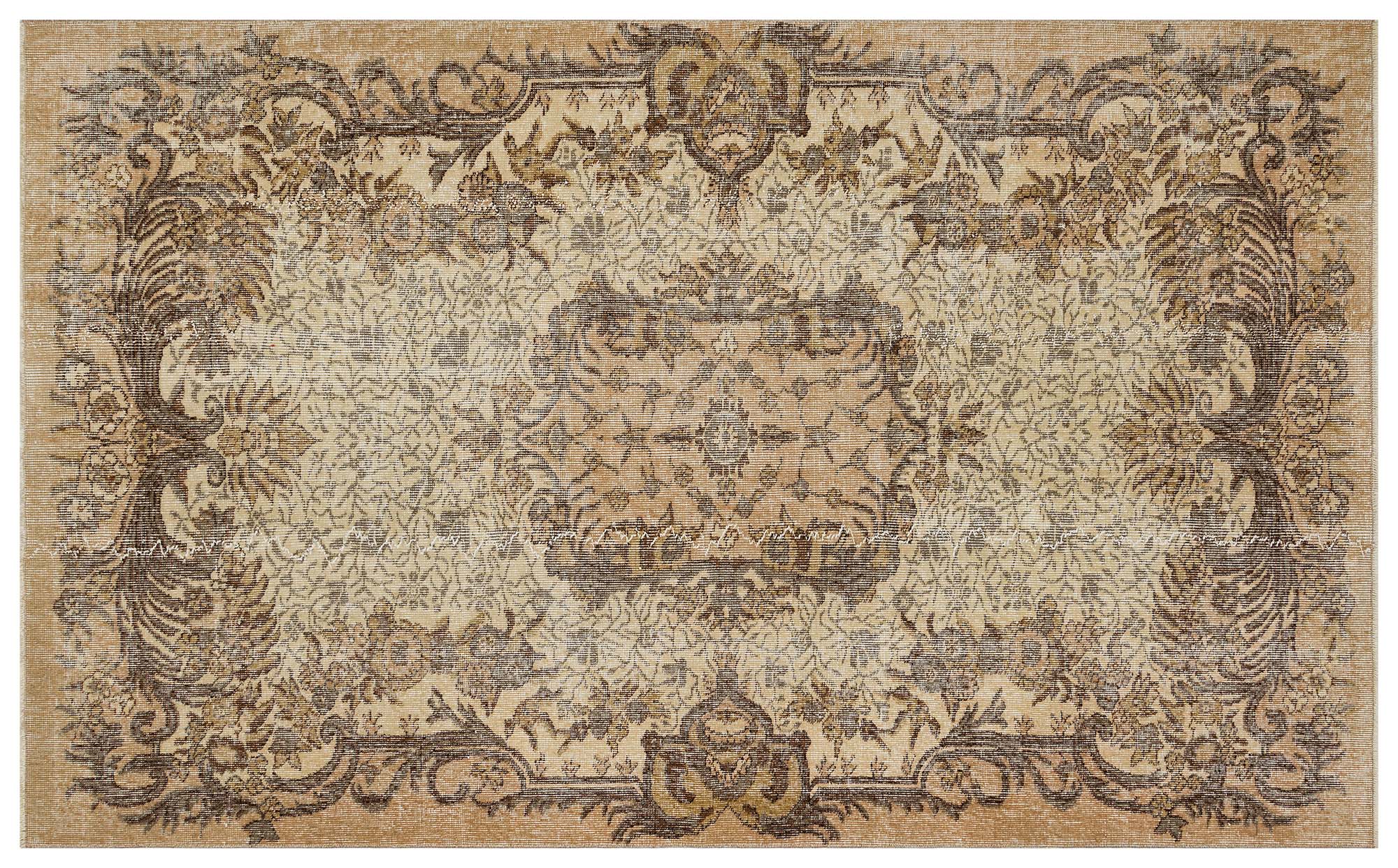Handwoven Vintage Distressed Rug — detail view 3, handmade vintage rug