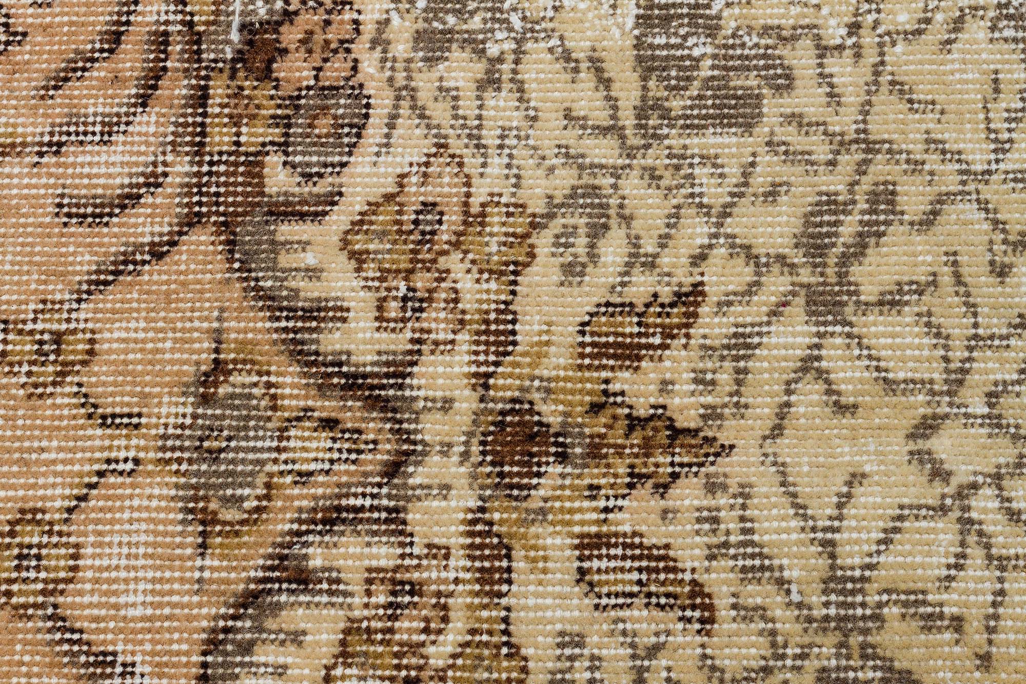 Handwoven Vintage Distressed Rug — detail view 5, handmade vintage rug