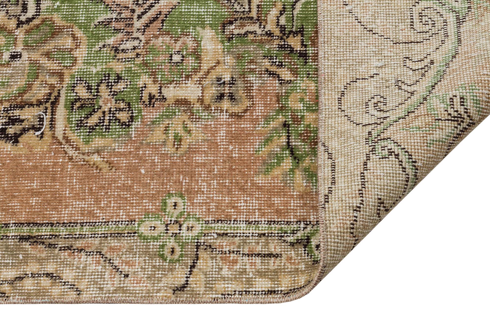 Hand-Woven Vintage Distressed Rug — detail view 4, handmade vintage rug