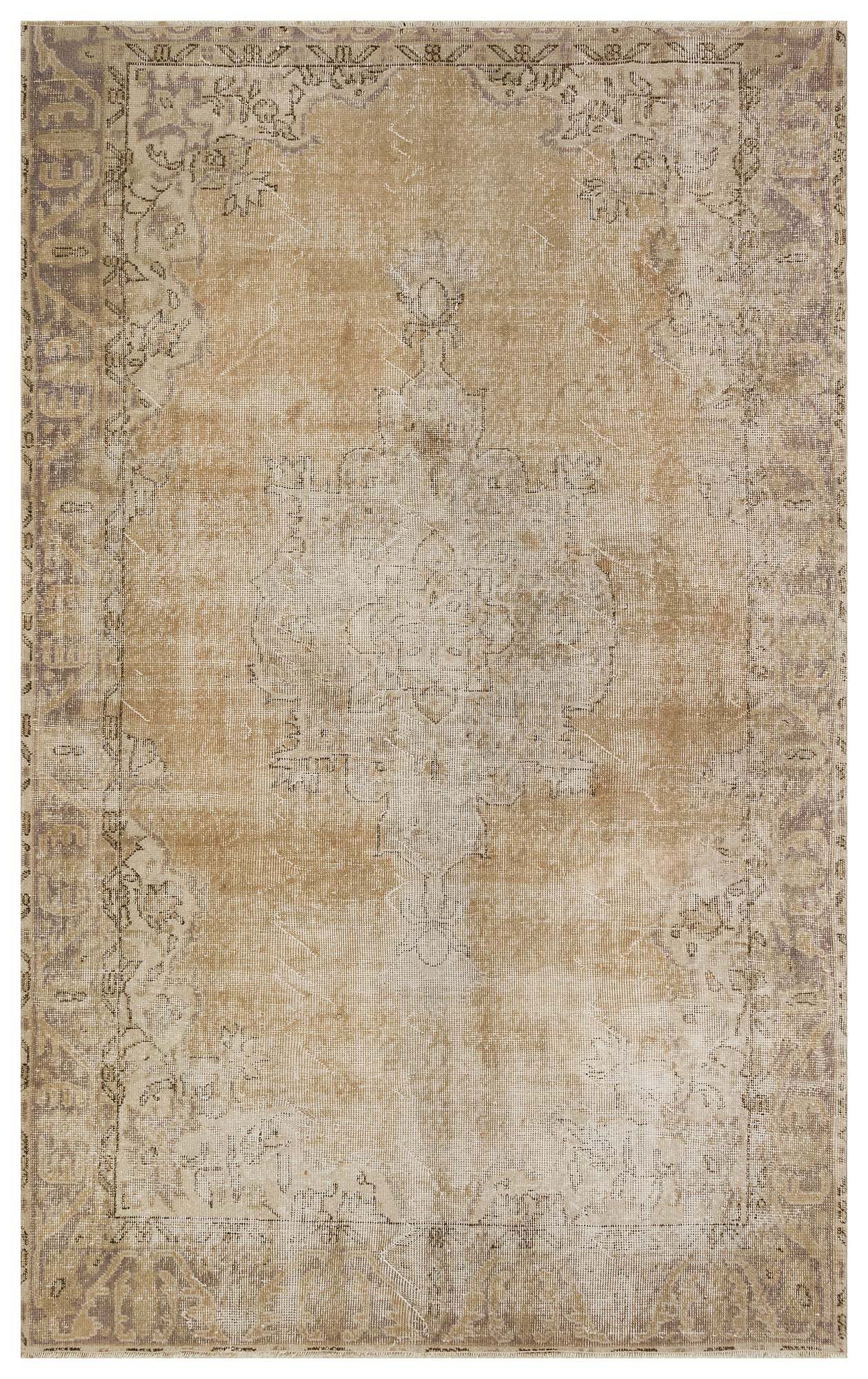 Unique Vintage Distressed Rug — detail view 2, handmade vintage rug