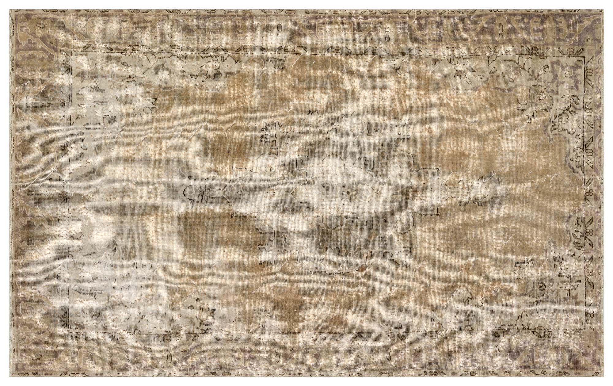 Unique Vintage Distressed Rug — detail view 3, handmade vintage rug