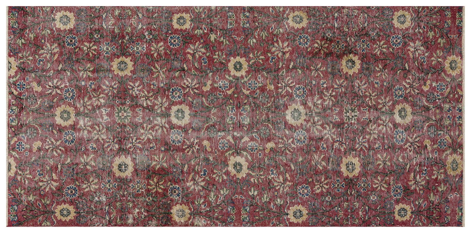Unique Vintage Distressed Rug — detail view 3, handmade vintage rug