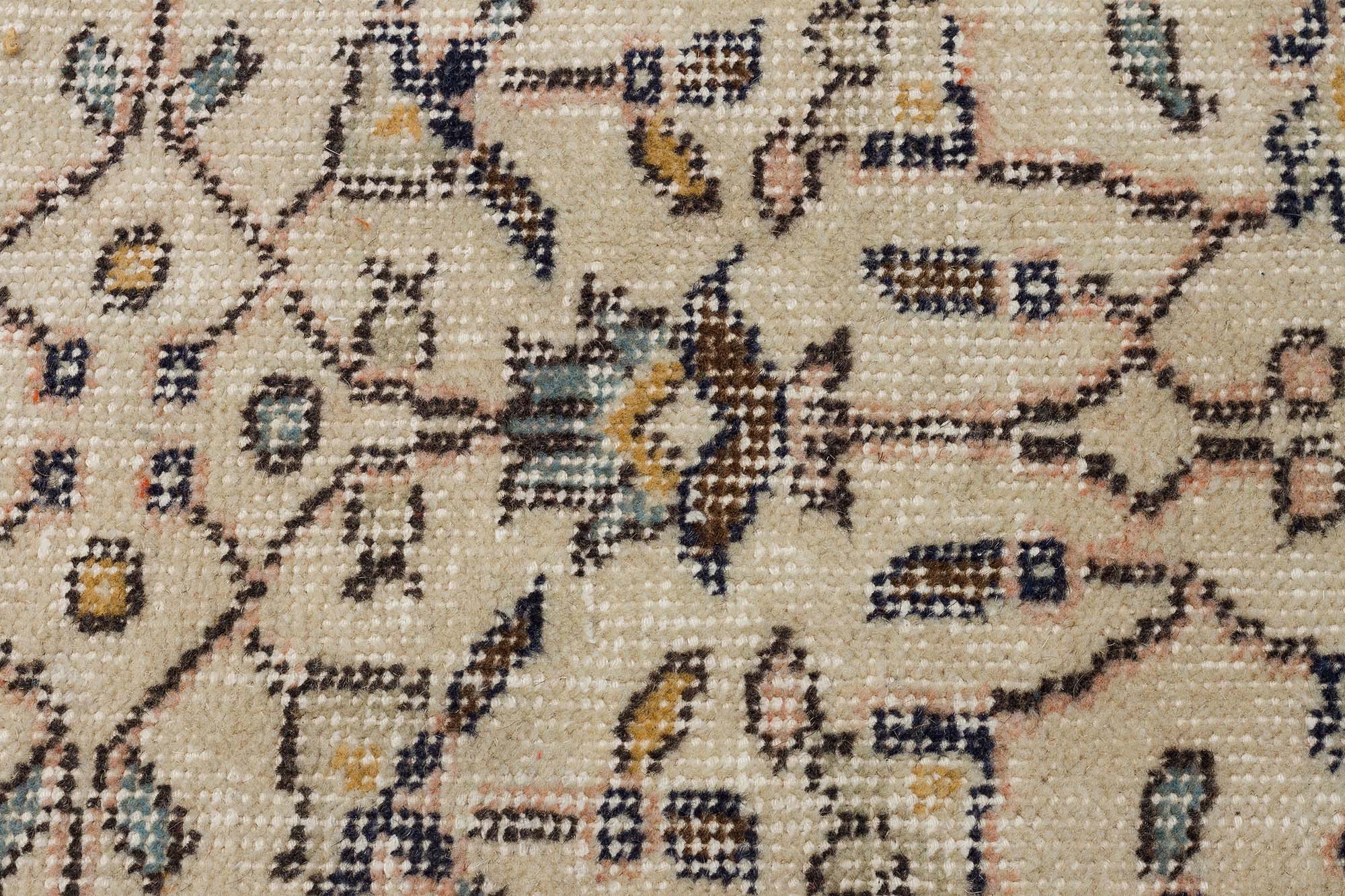 Handmade Vintage Distressed Rug — detail view 5, handmade vintage rug