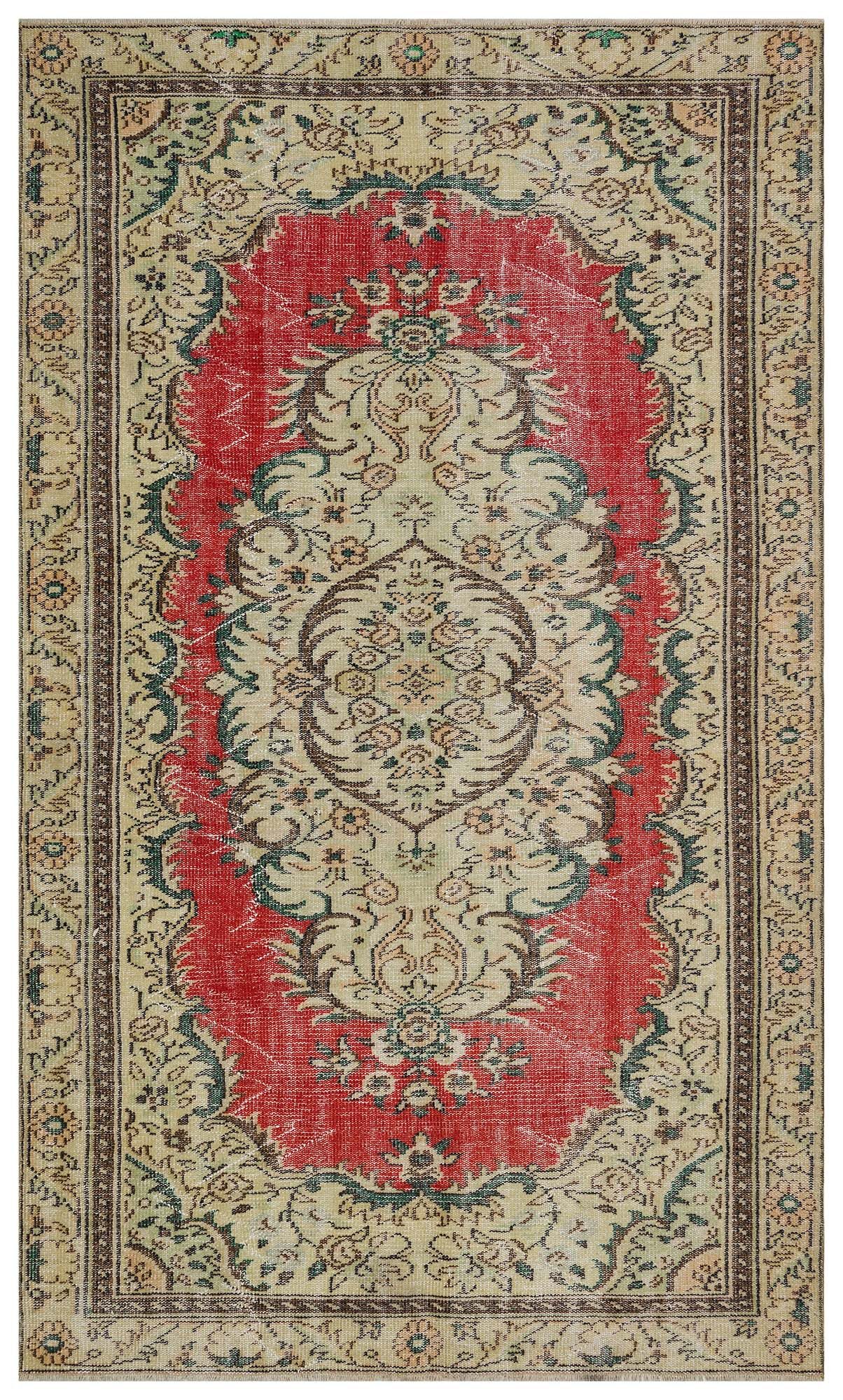 Distressed Vintage Rug — detail view 2, handmade vintage rug