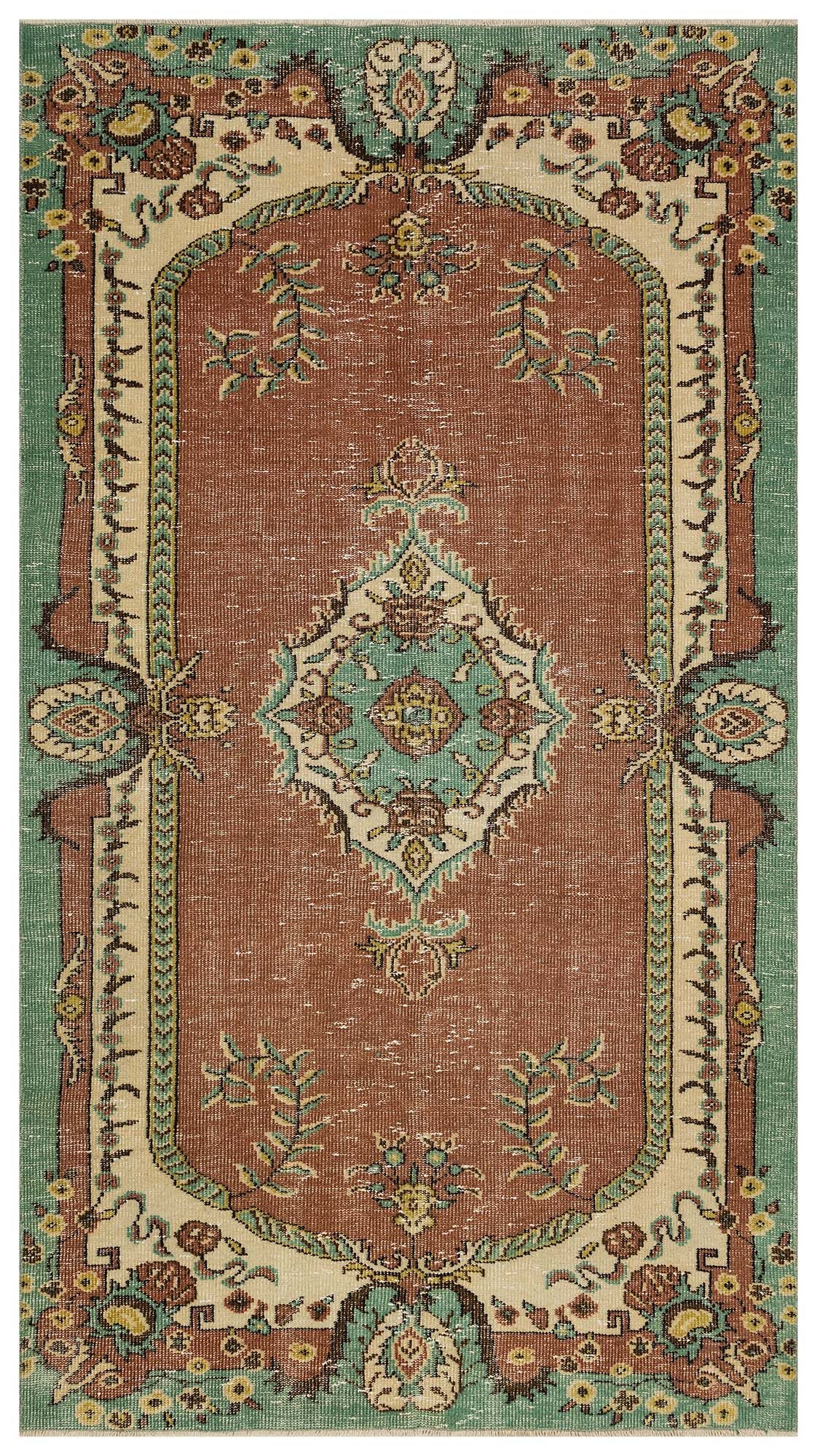 Vintage Distressed Hand-Woven Rug — detail view 2, handmade vintage rug
