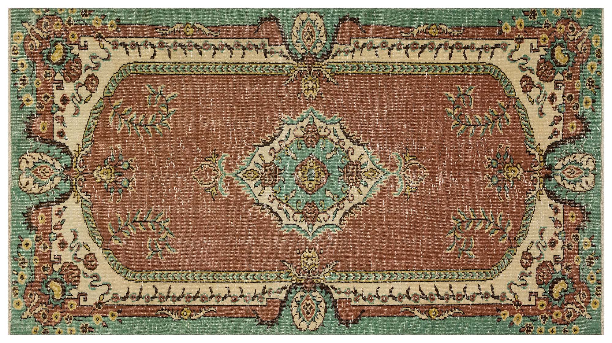 Vintage Distressed Hand-Woven Rug — detail view 3, handmade vintage rug