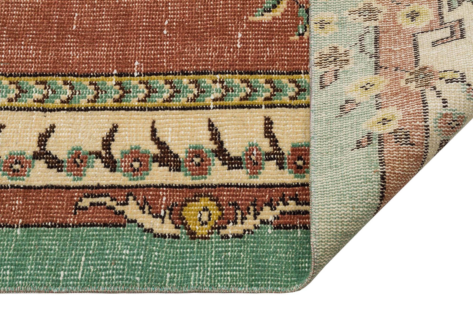 Vintage Distressed Hand-Woven Rug — detail view 4, handmade vintage rug