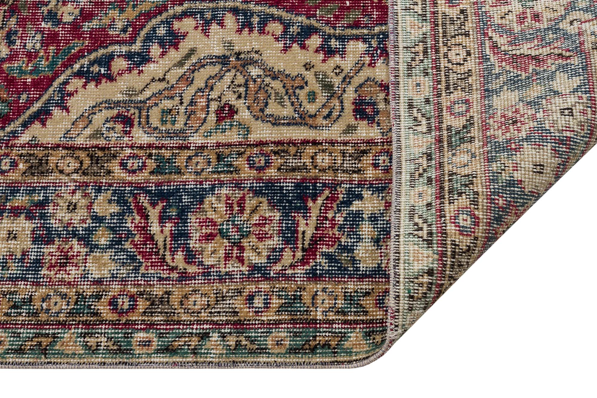 Handwoven Vintage Distressed Rug — detail view 4, handmade vintage rug