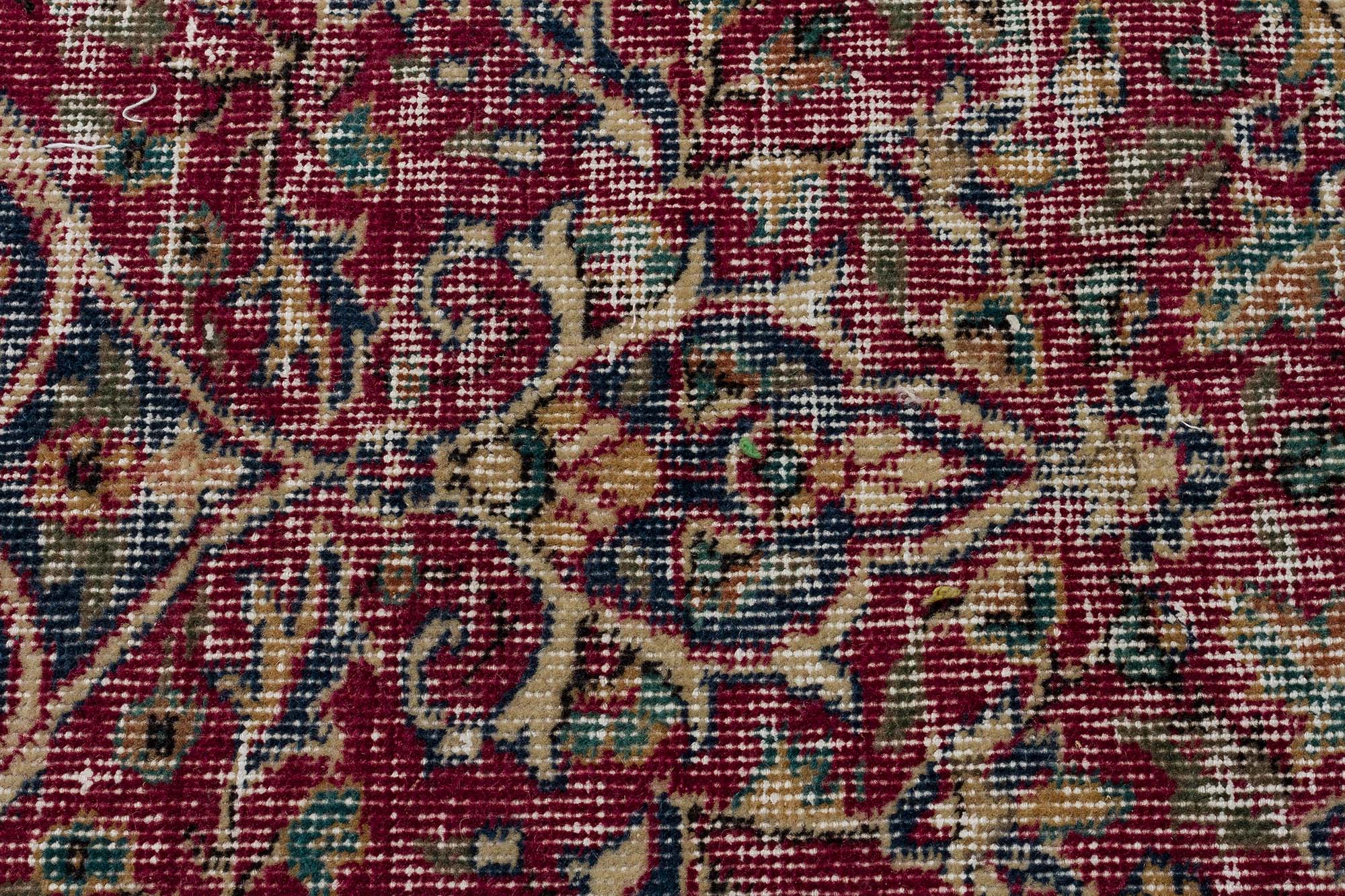 Handwoven Vintage Distressed Rug — detail view 5, handmade vintage rug