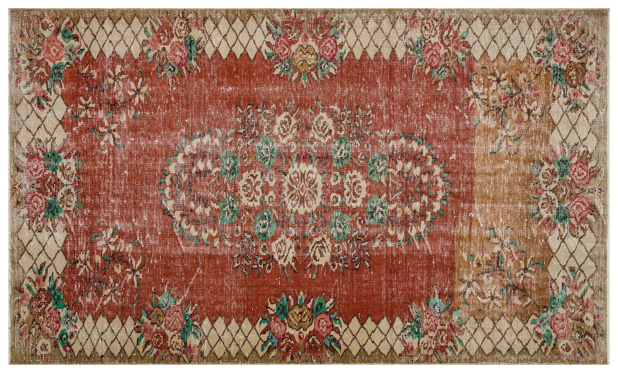 Distressed Vintage Rug — detail view 3, handmade vintage rug
