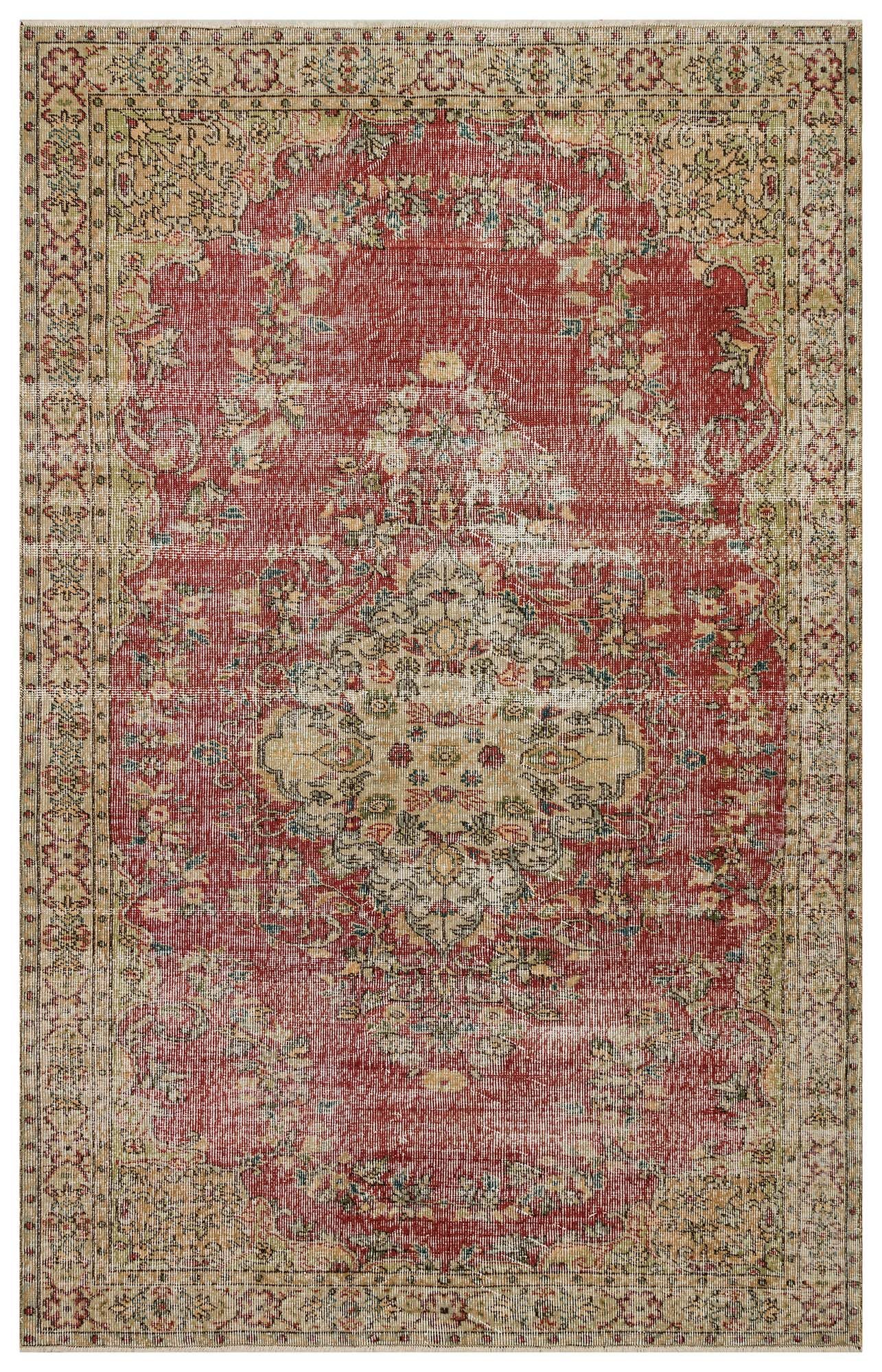 Distressed Vintage Rug — detail view 5, handmade vintage rug