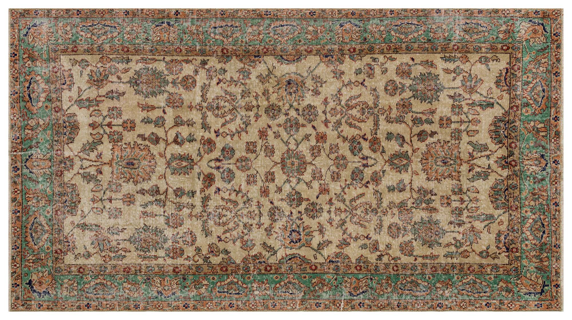 Eskitme Vintage Halı 138x254 cm 10421 - Görsel 3